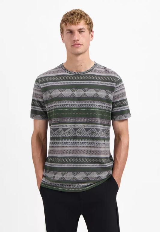 NO EXCESS T-Shirt Crewneck - Grey Melange