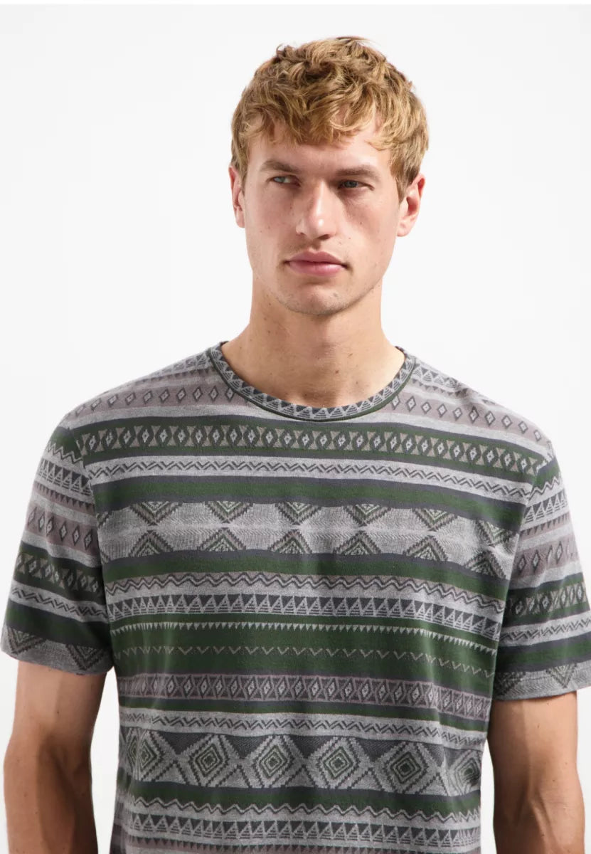 NO EXCESS T-Shirt Crewneck - Grey Melange