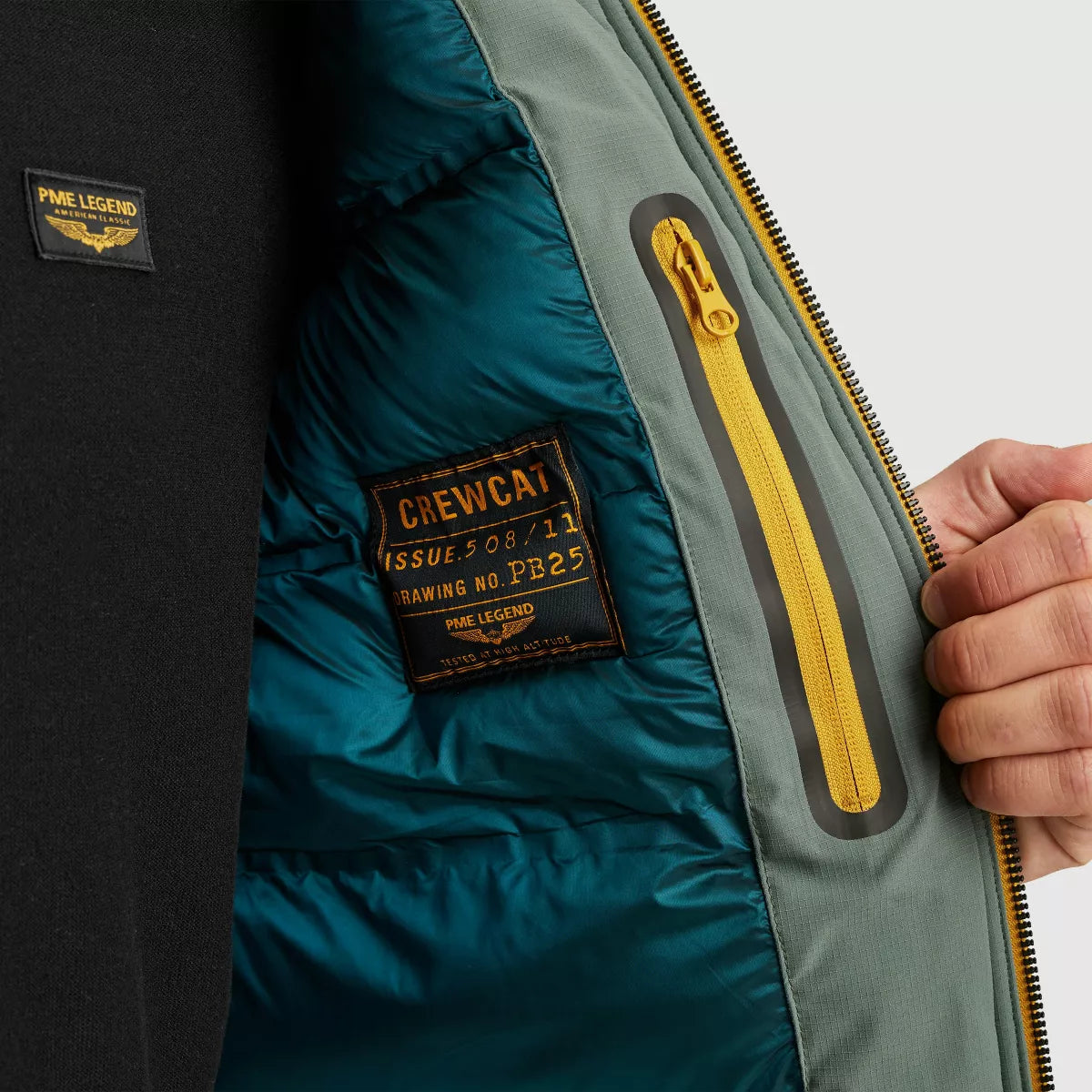 PME-LEGEND Semi Long Jacket - Groen