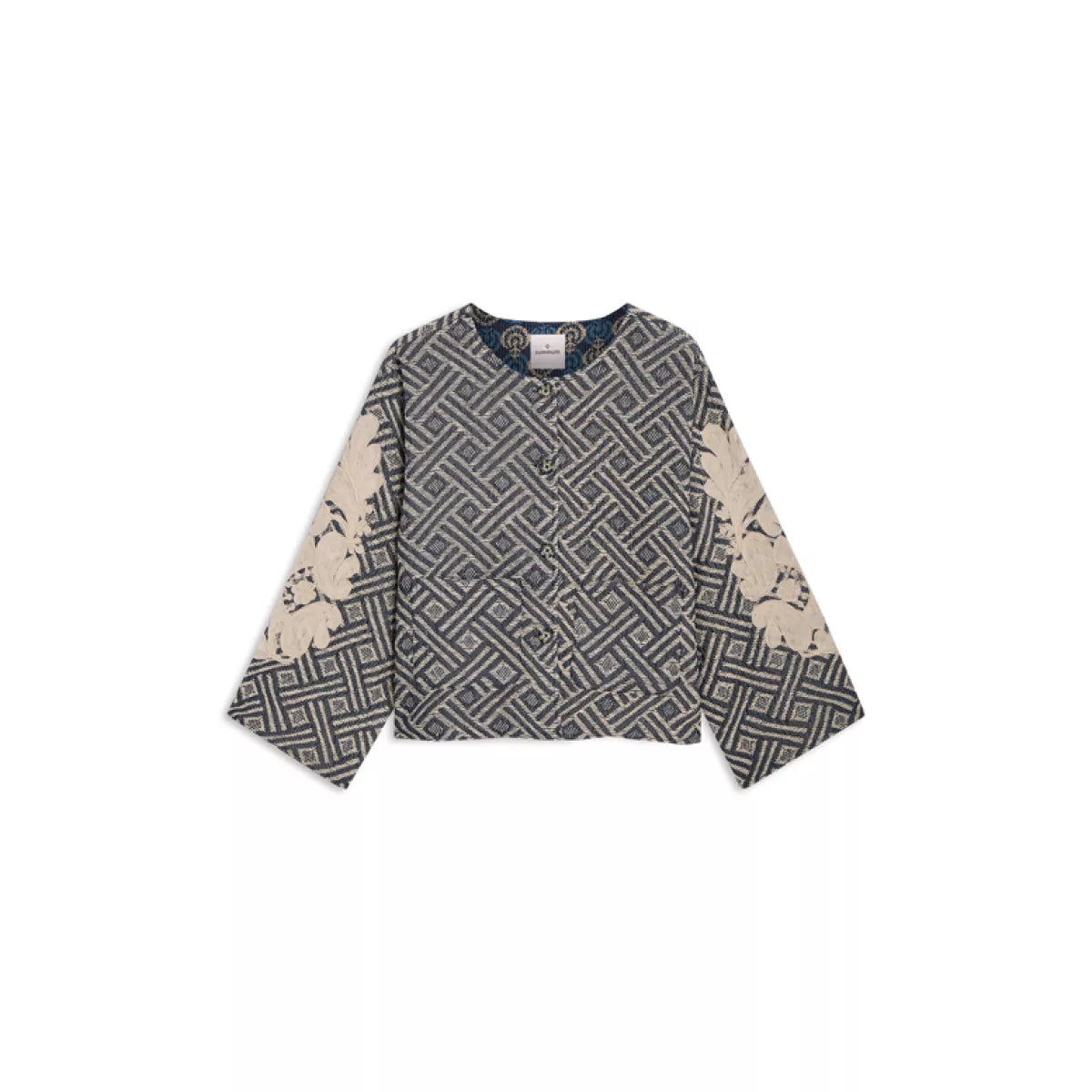 SUMMUM Jacket Blue Jacquard