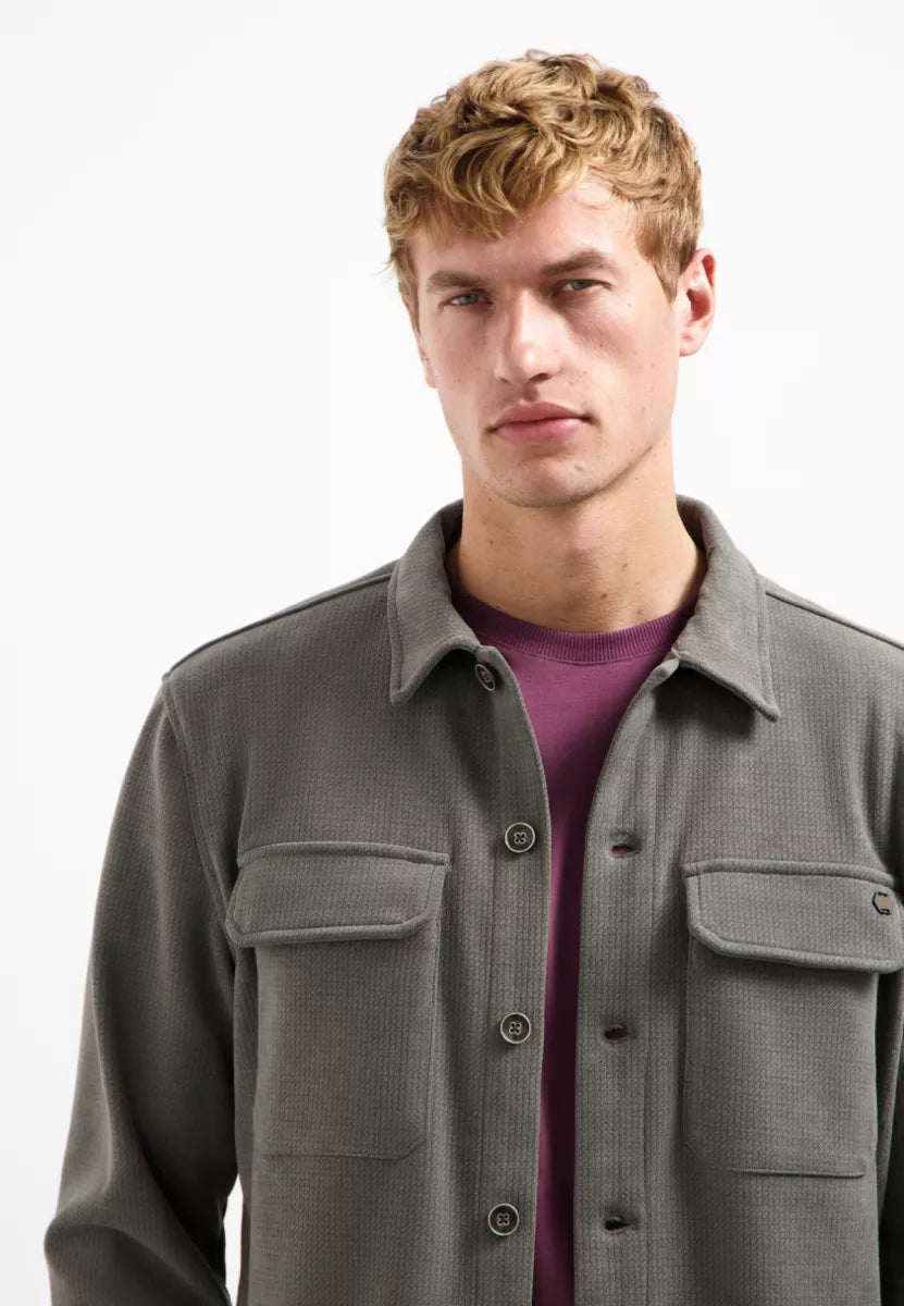 NO EXCESS Overshirt Button Relief Sweat