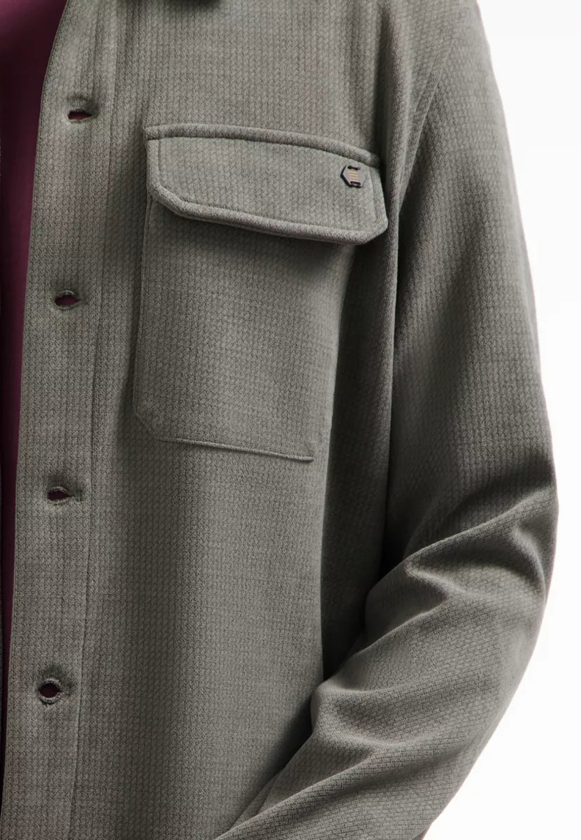 NO EXCESS Overshirt Button Relief Sweat