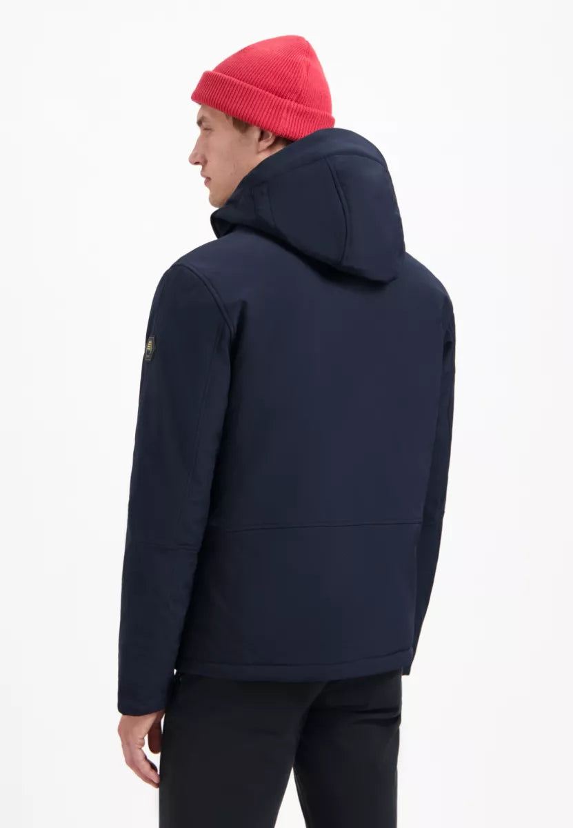 NO EXCESS Jacket Short Fit Hooded Softshell Stretch
