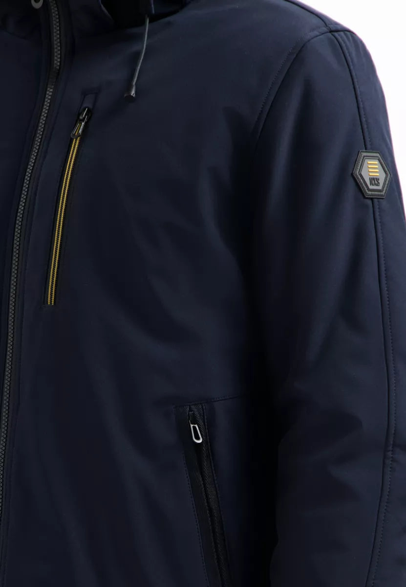 NO EXCESS Jacket Short Fit Hooded Softshell Stretch