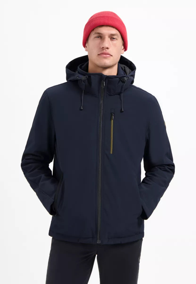NO EXCESS Jacket Short Fit Hooded Softshell Stretch