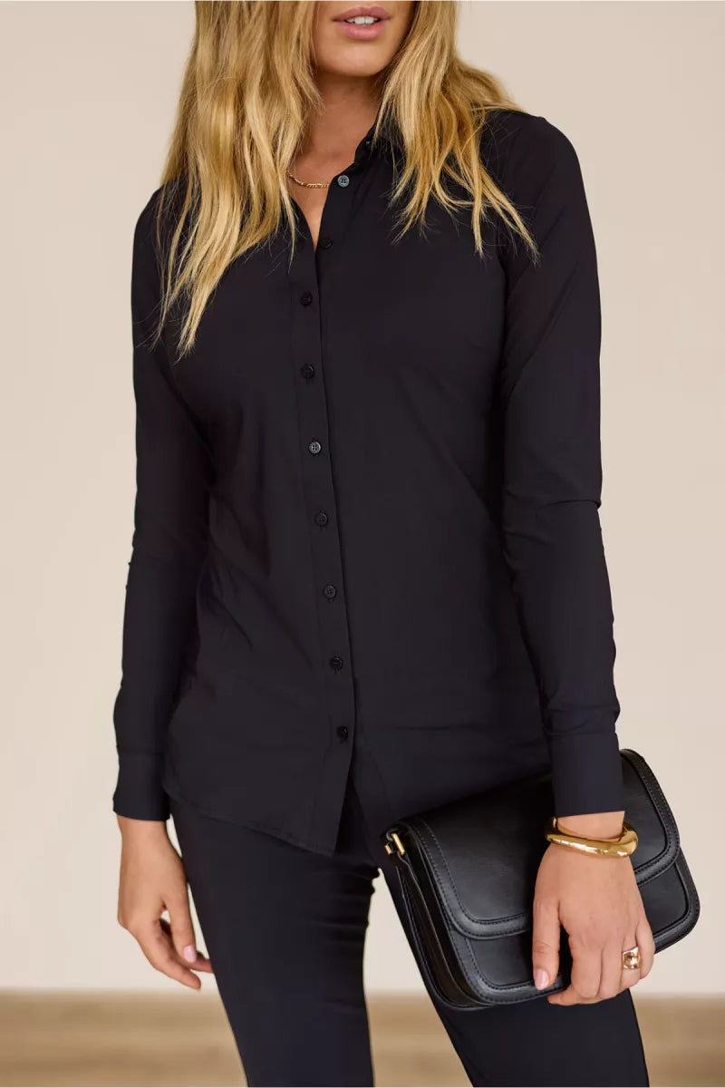 STUDIO ANNELOES Poppy Blouse - Black