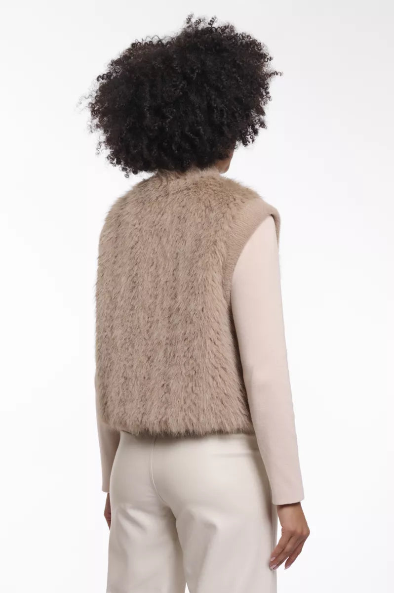 RINO & PELLE Alvita Gilet - Oat Dessin