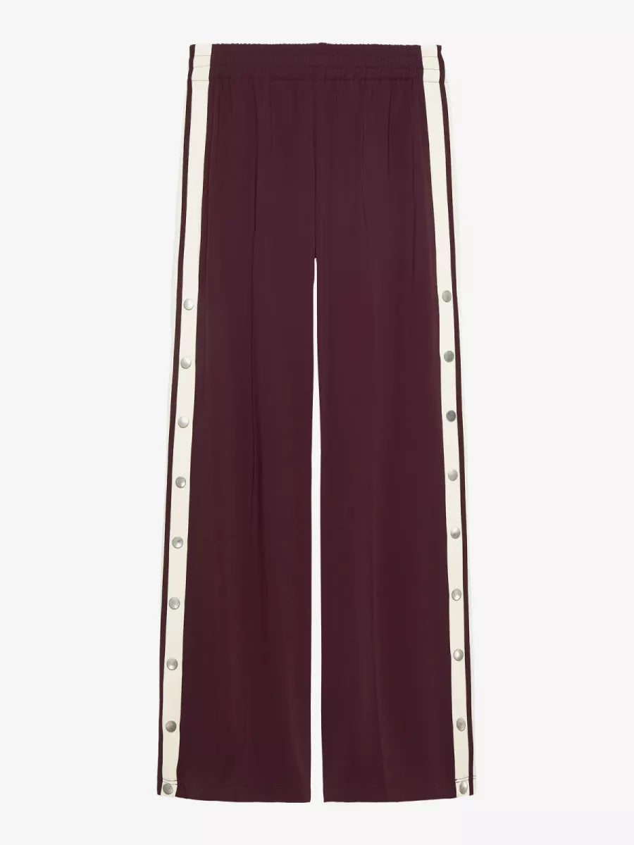 CATWALK JUNKIE Side Button Tracksuit Trousers - Wine