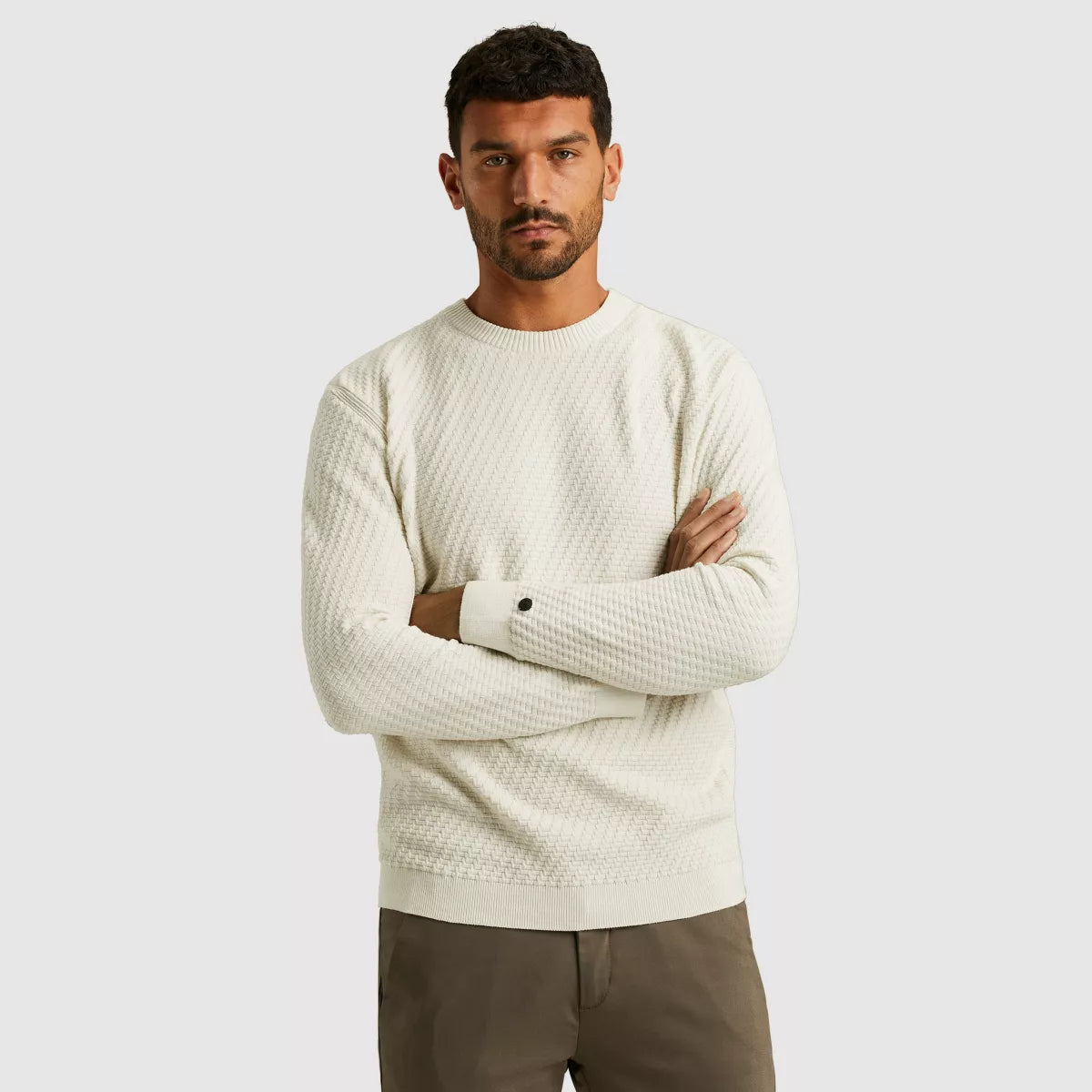 CAST IRON Crewneck Regular Fit - Grijs