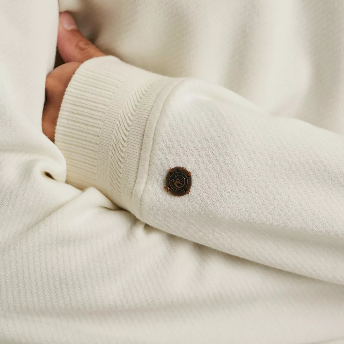 CAST IRON Long Sleeve Sweater - Ecru