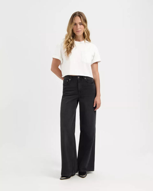 KUYICHI Harper Loose Flare - Smoky Noir