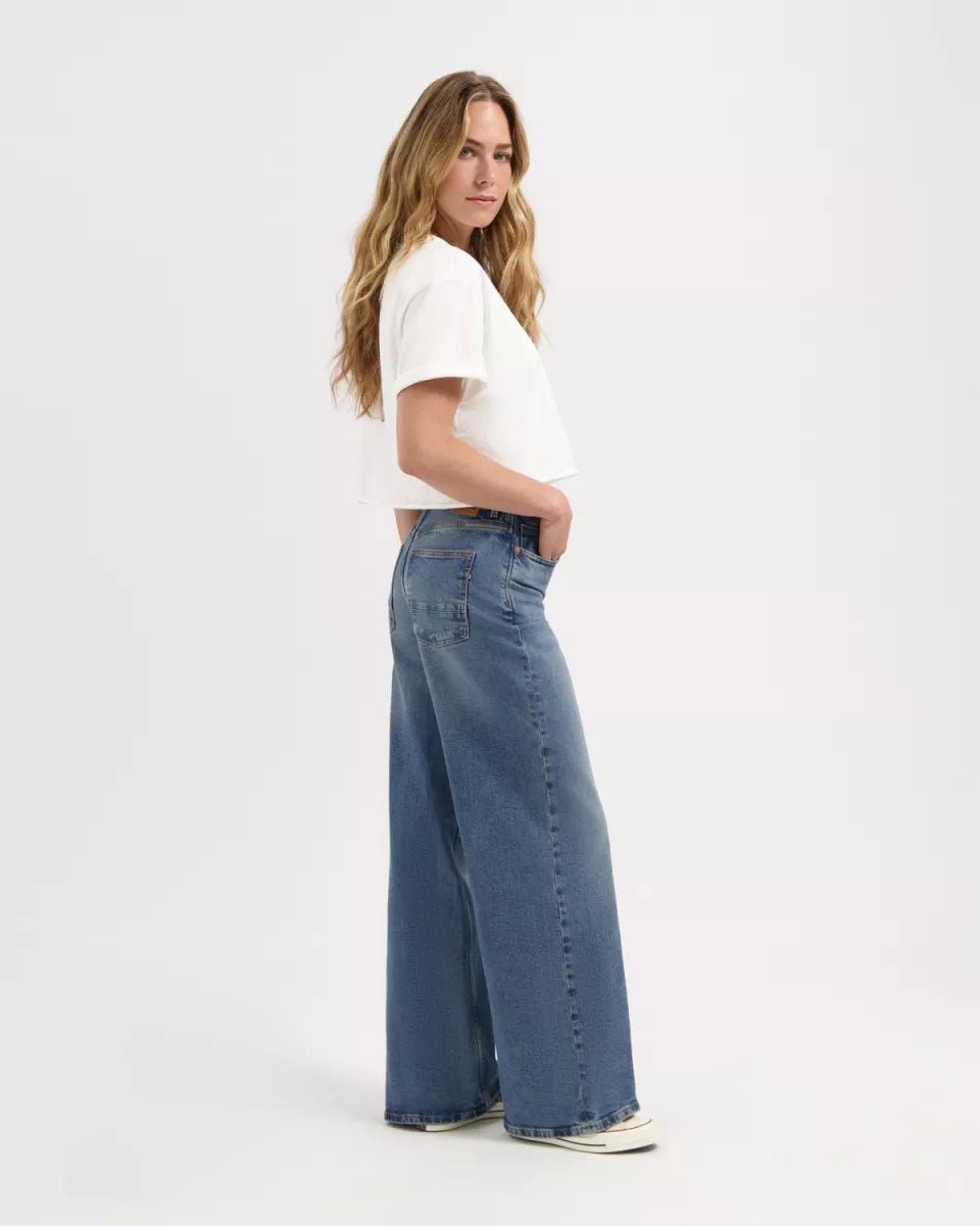 KUYICHI Harper Loose Flare - Starlit Indigo