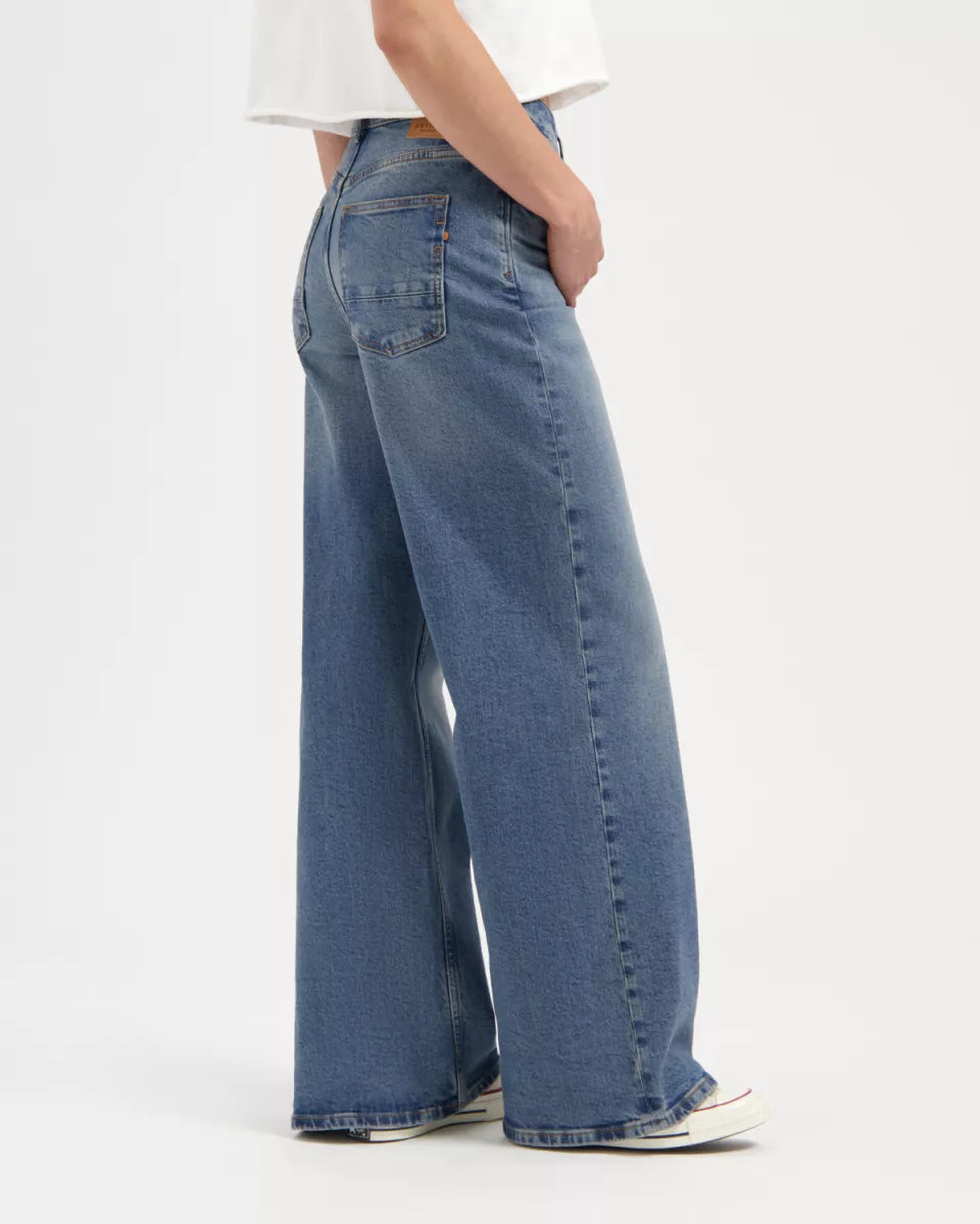 KUYICHI Harper Loose Flare - Starlit Indigo