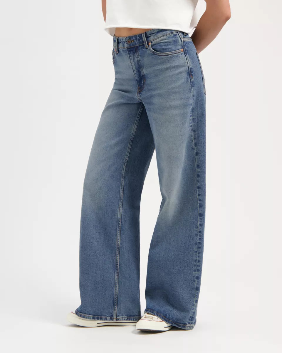 KUYICHI Harper Loose Flare - Starlit Indigo