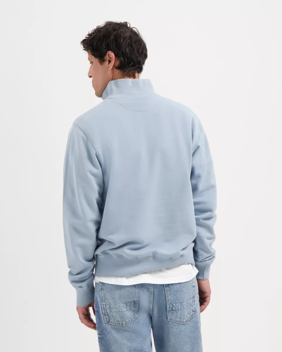 KUYICHI Vince Zip Sweat - Cloud Blue