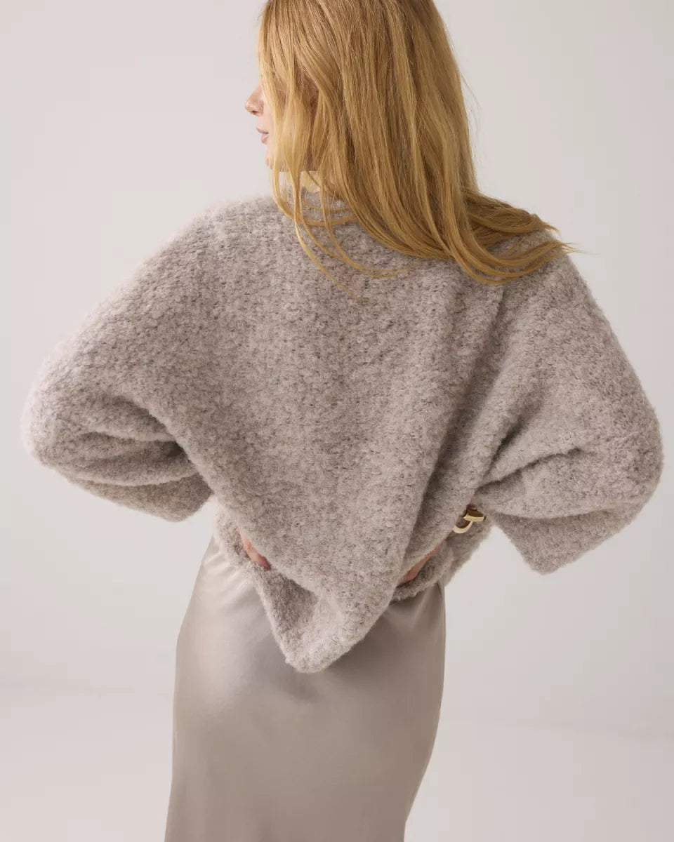 SUMMUM Sweater Soft Boucle Knit