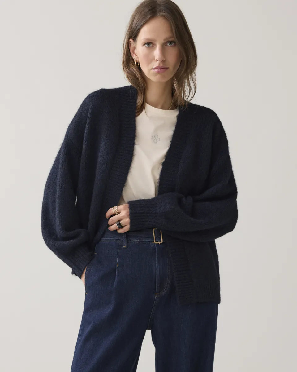 SUMMUM Puff Sleeve Cardigan