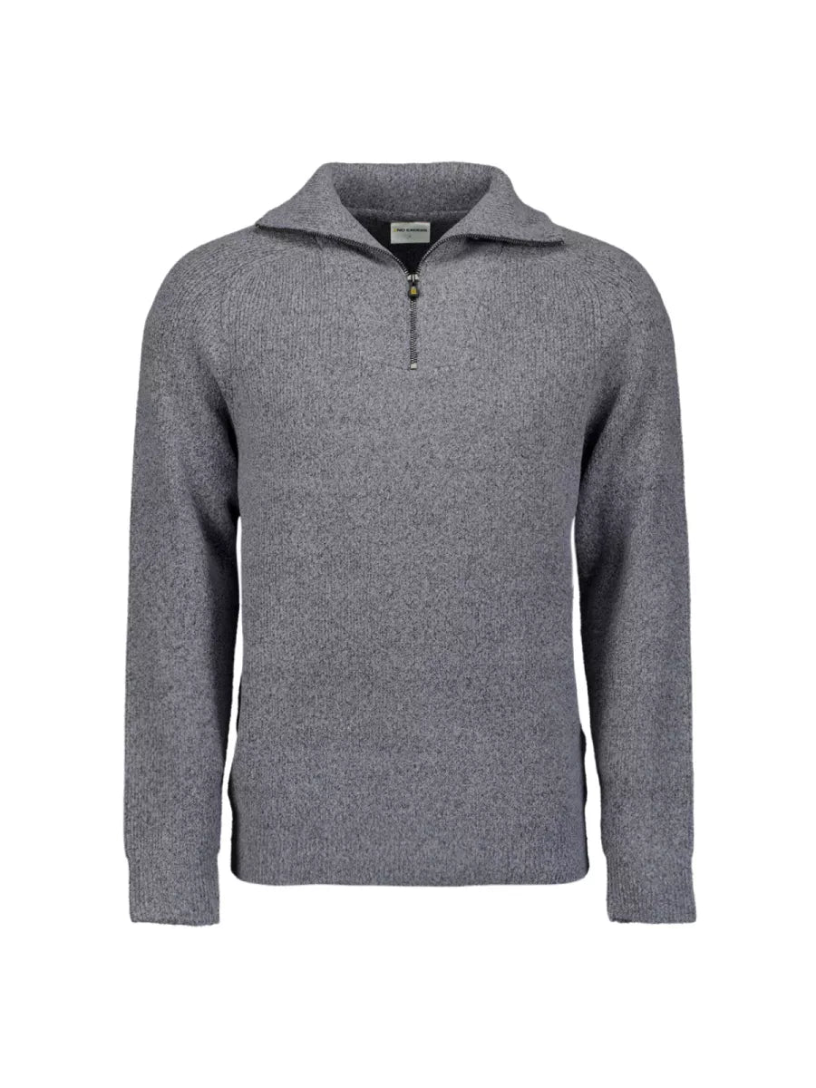 NO EXCESS Pullover Wing Collar - Washed Blue