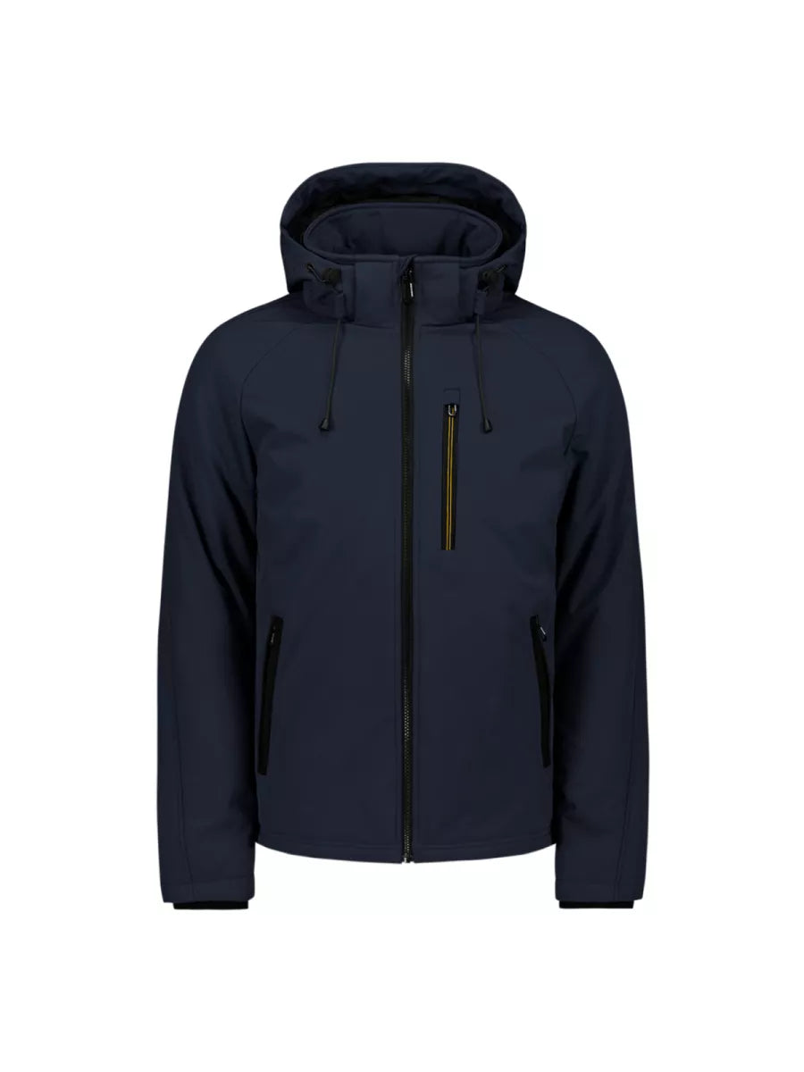 NO EXCESS Jacket Short Fit Hooded Softshell Stretch