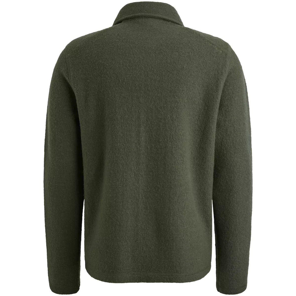 CAST IRON Zip Jacket Boiled Wool - Green