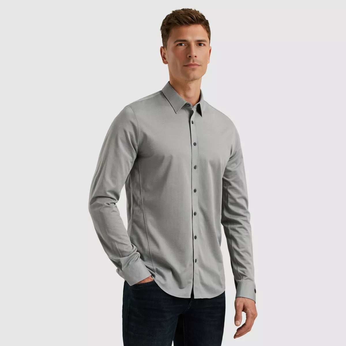 CAST IRON Long Sleeve Shirt - Grijs