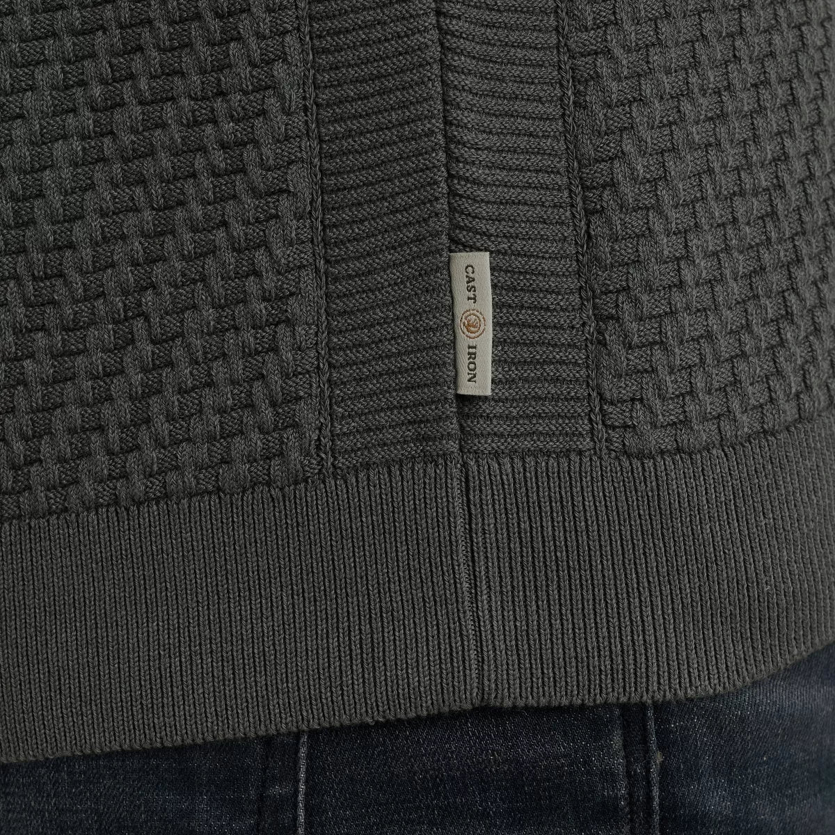 CAST IRON Knit Pullover - Grijs