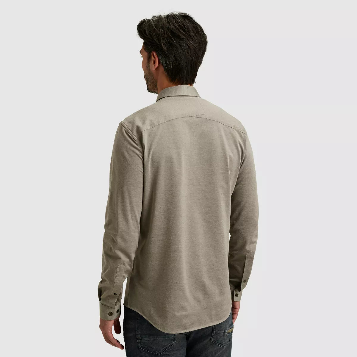 CAST IRON Long Sleeve Shirt - Army Groen