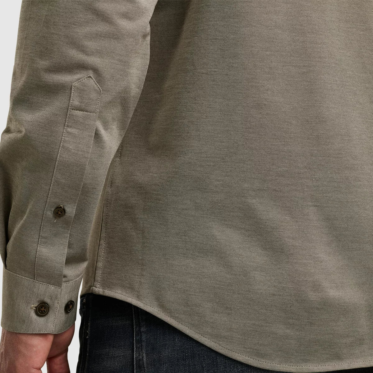 CAST IRON Long Sleeve Shirt - Army Groen
