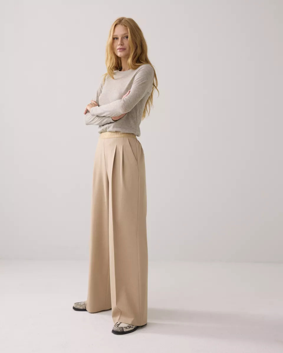 SUMMUM Trousers Viscose Blend