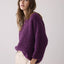 SUMMUM Sweater Soft Boucle Knit - Wineberry