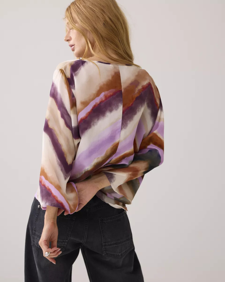 SUMMUM Top Zigzag Print