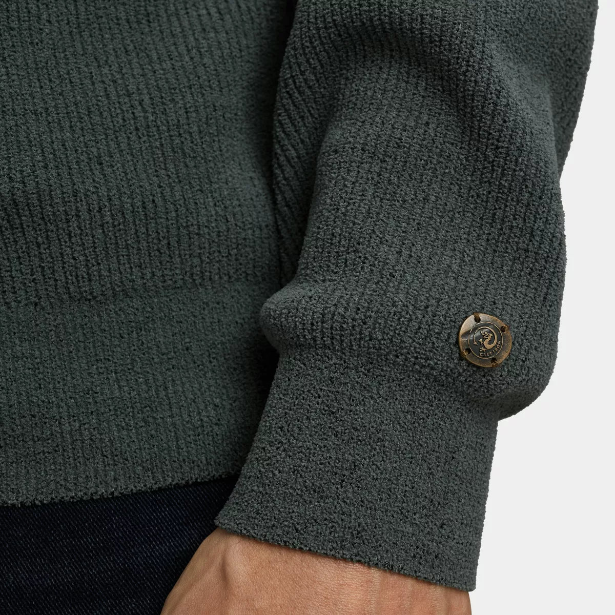 CAST IRON Knit Pullover Soft Blend - Groen