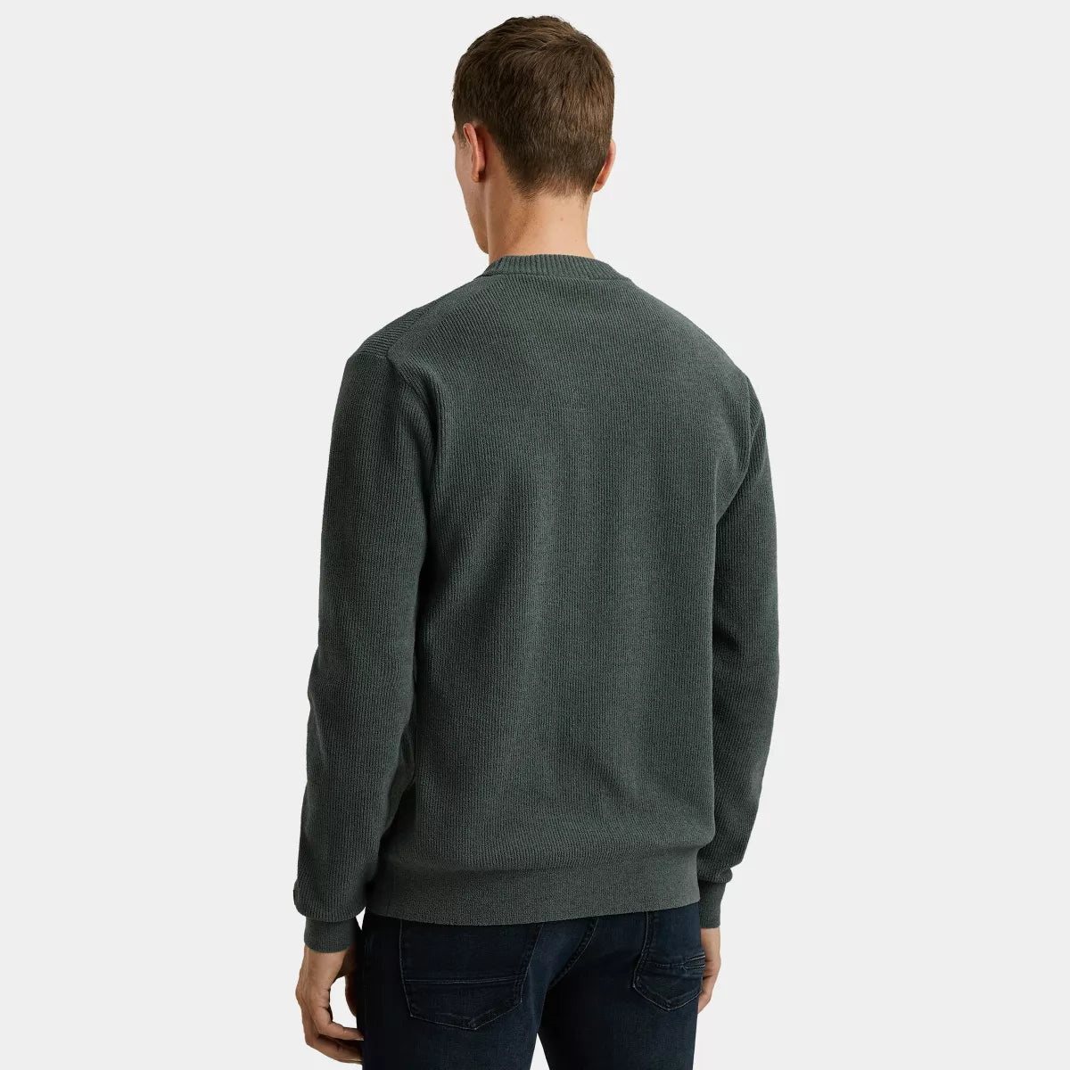 CAST IRON Knit Pullover Soft Blend - Groen