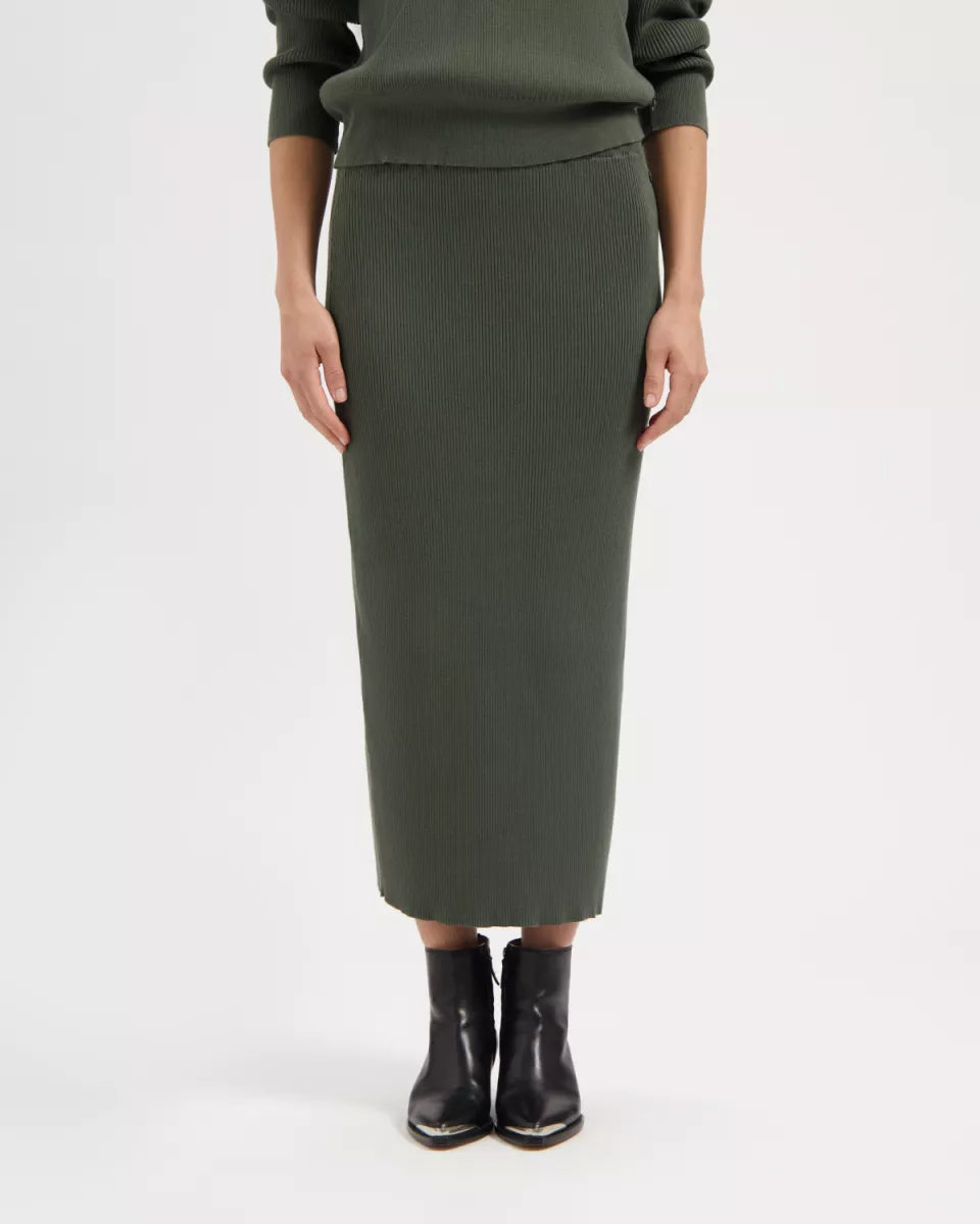 KUYICHI Keira Skirt - Moss Green