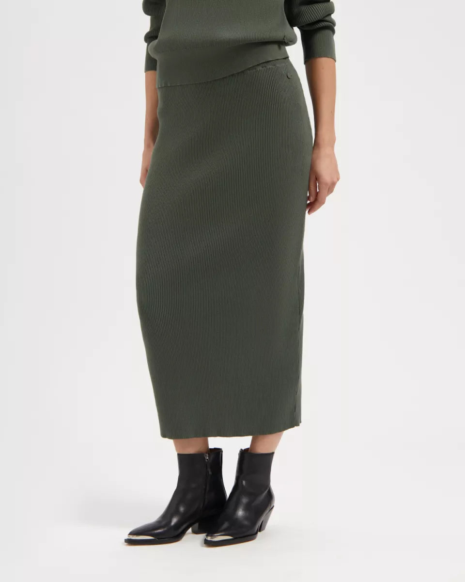 KUYICHI Keira Skirt - Moss Green