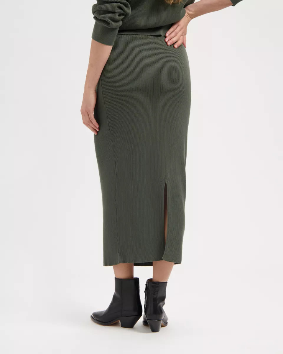 KUYICHI Keira Skirt - Moss Green