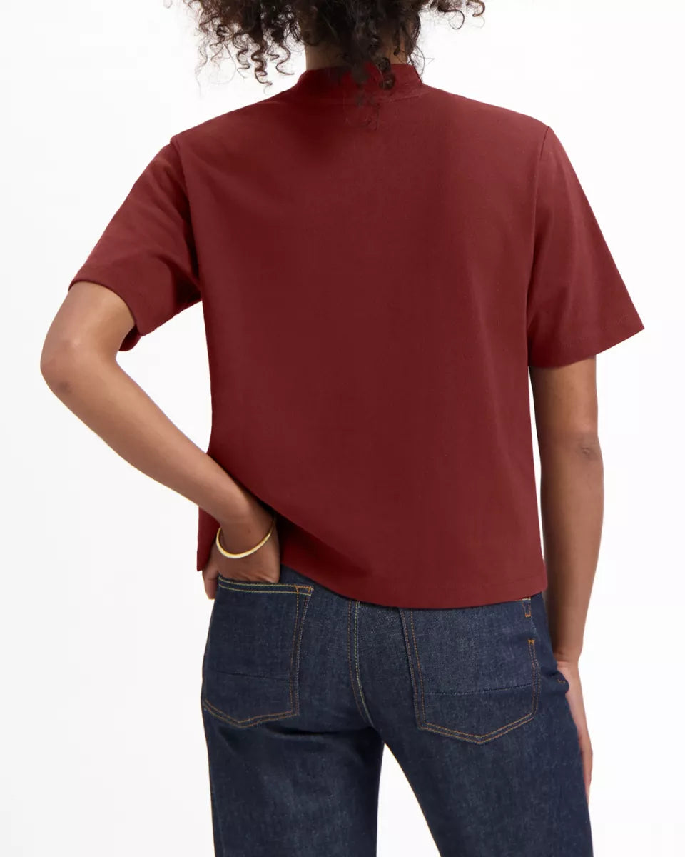 KUYICHI Jill Heavy Tee - Brick