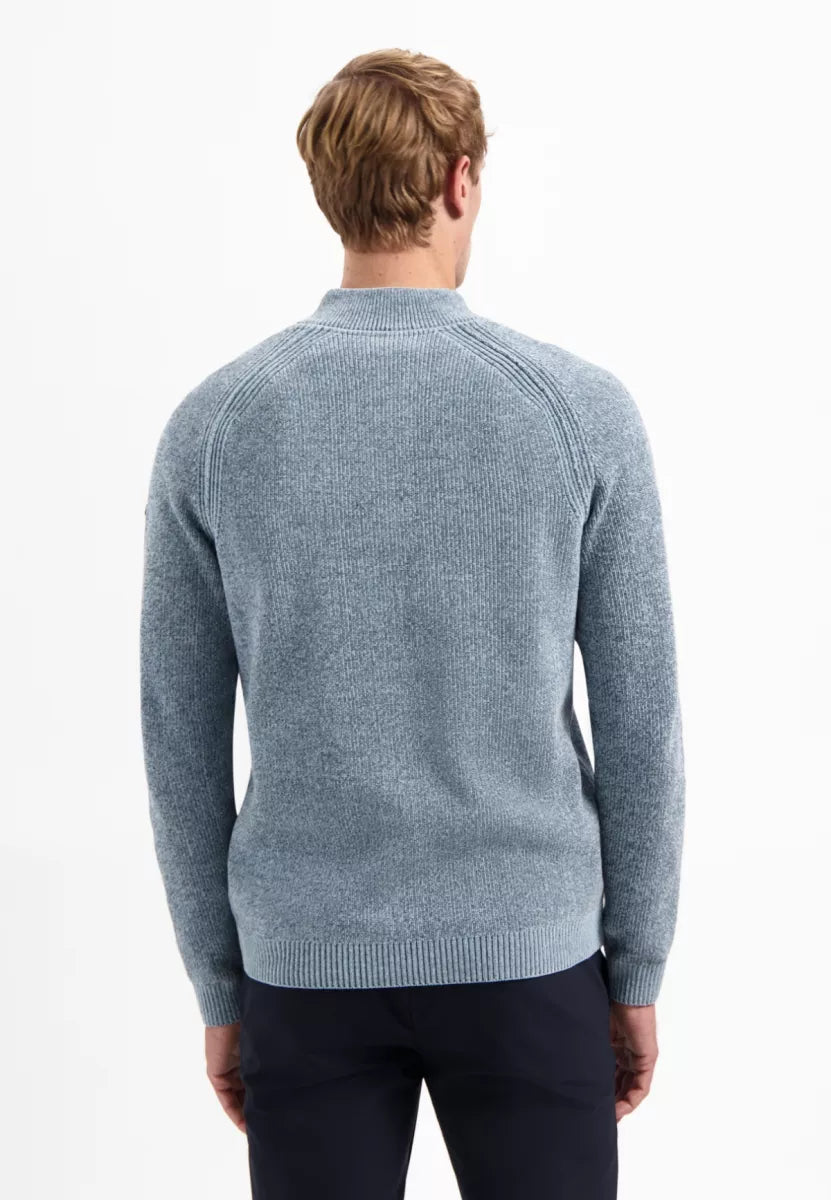 NO EXCESS Pullover Half Zip - Dusty Blue