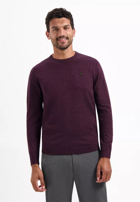 NO EXCESS Pullover Crewneck 2 Coloured Melange