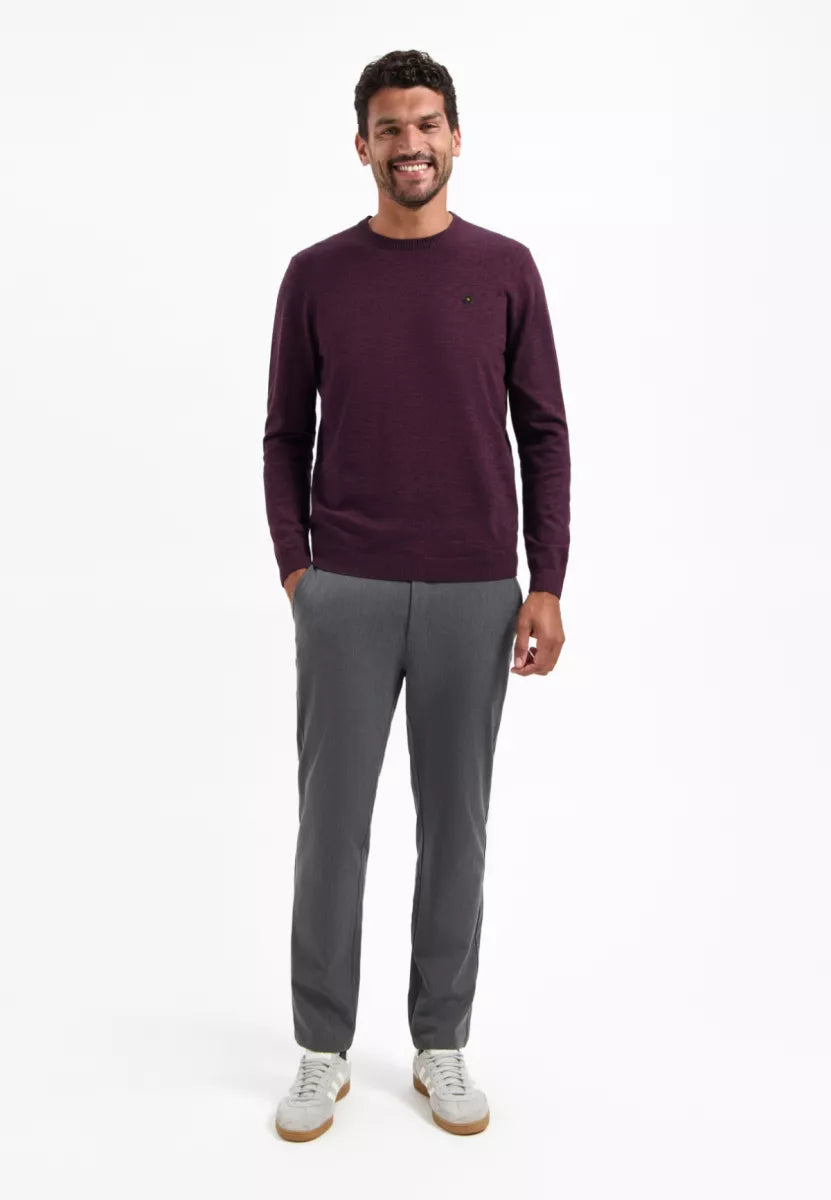 NO EXCESS Pullover Crewneck 2 Coloured Melange