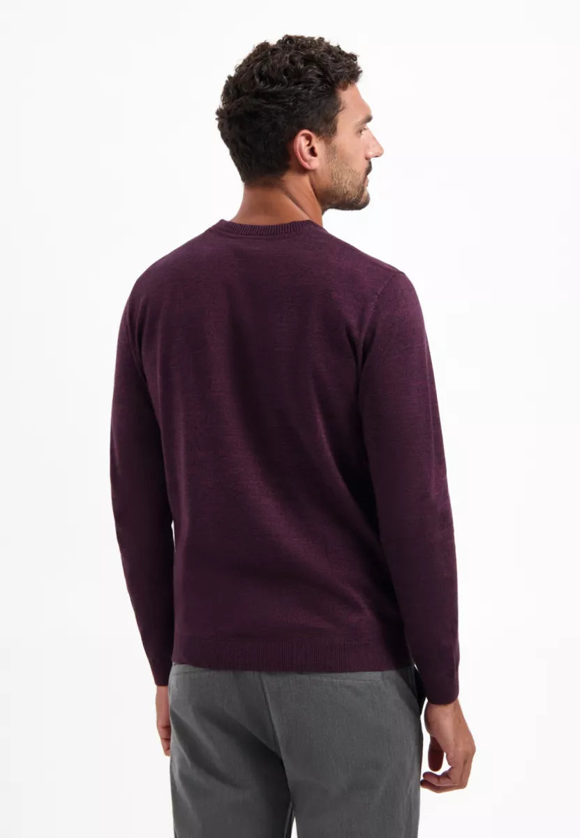 NO EXCESS Pullover Crewneck 2 Coloured Melange