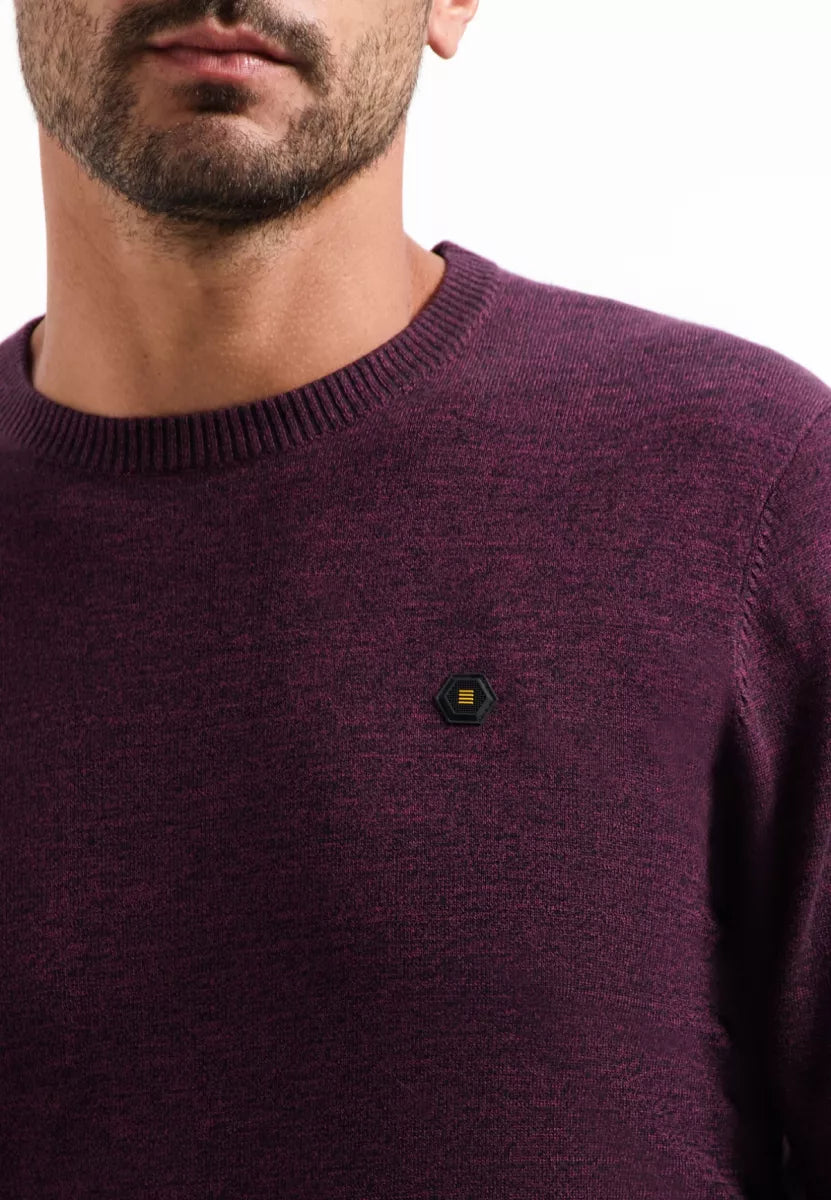 NO EXCESS Pullover Crewneck 2 Coloured Melange