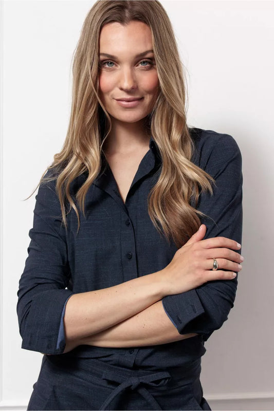 STUDIO ANNELOES Poppy Denim Blouse