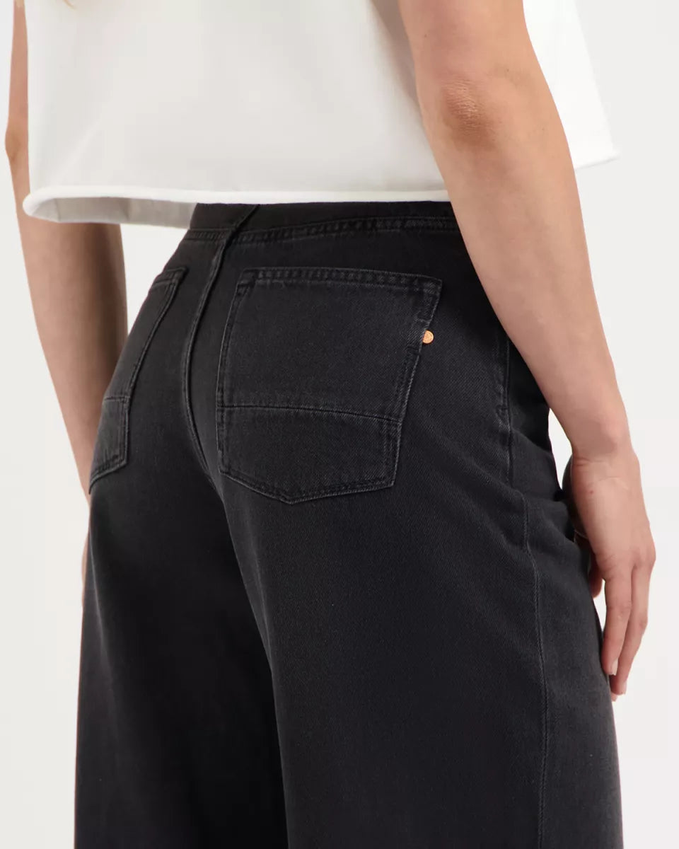 KUYICHI Harper Loose Flare - Smoky Noir