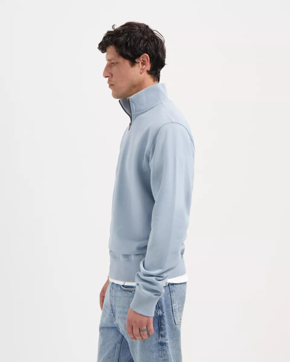 KUYICHI Vince Zip Sweat - Cloud Blue