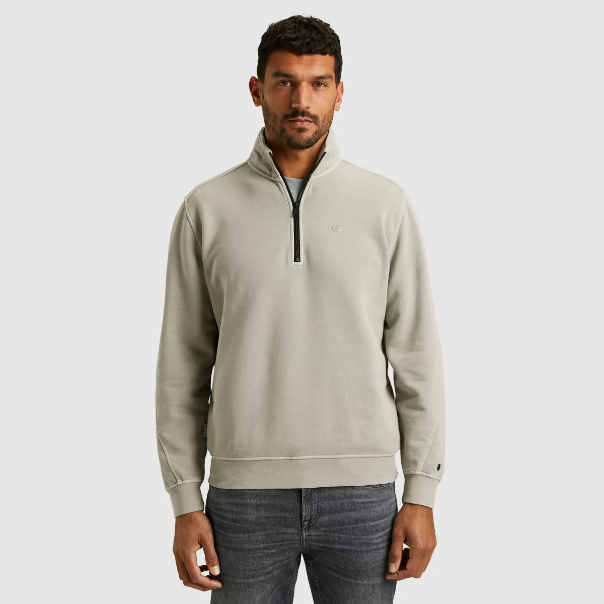 CAST IRON Half Zip Pullover - Ecru