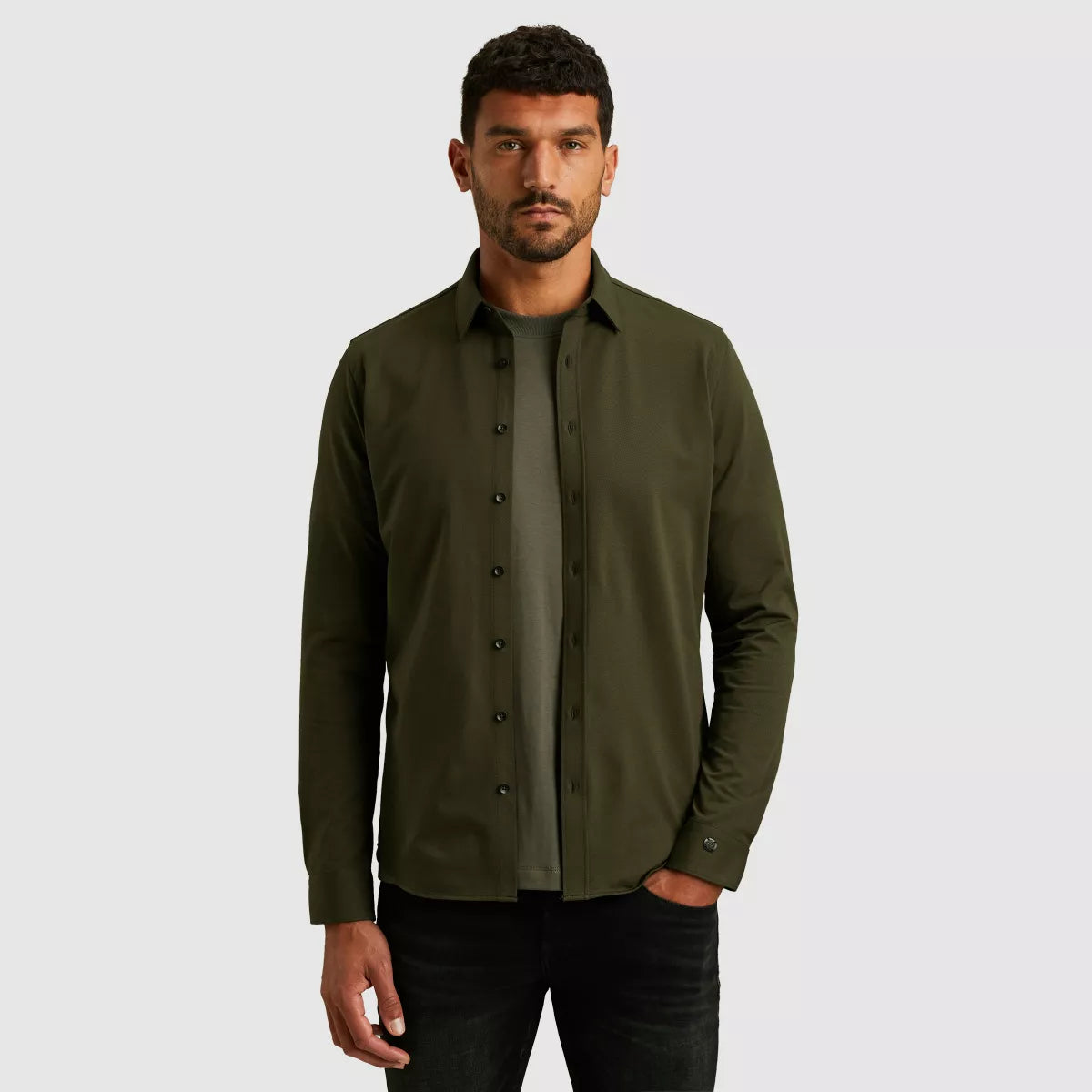 CAST IRON Long Sleeve Shirt - Green