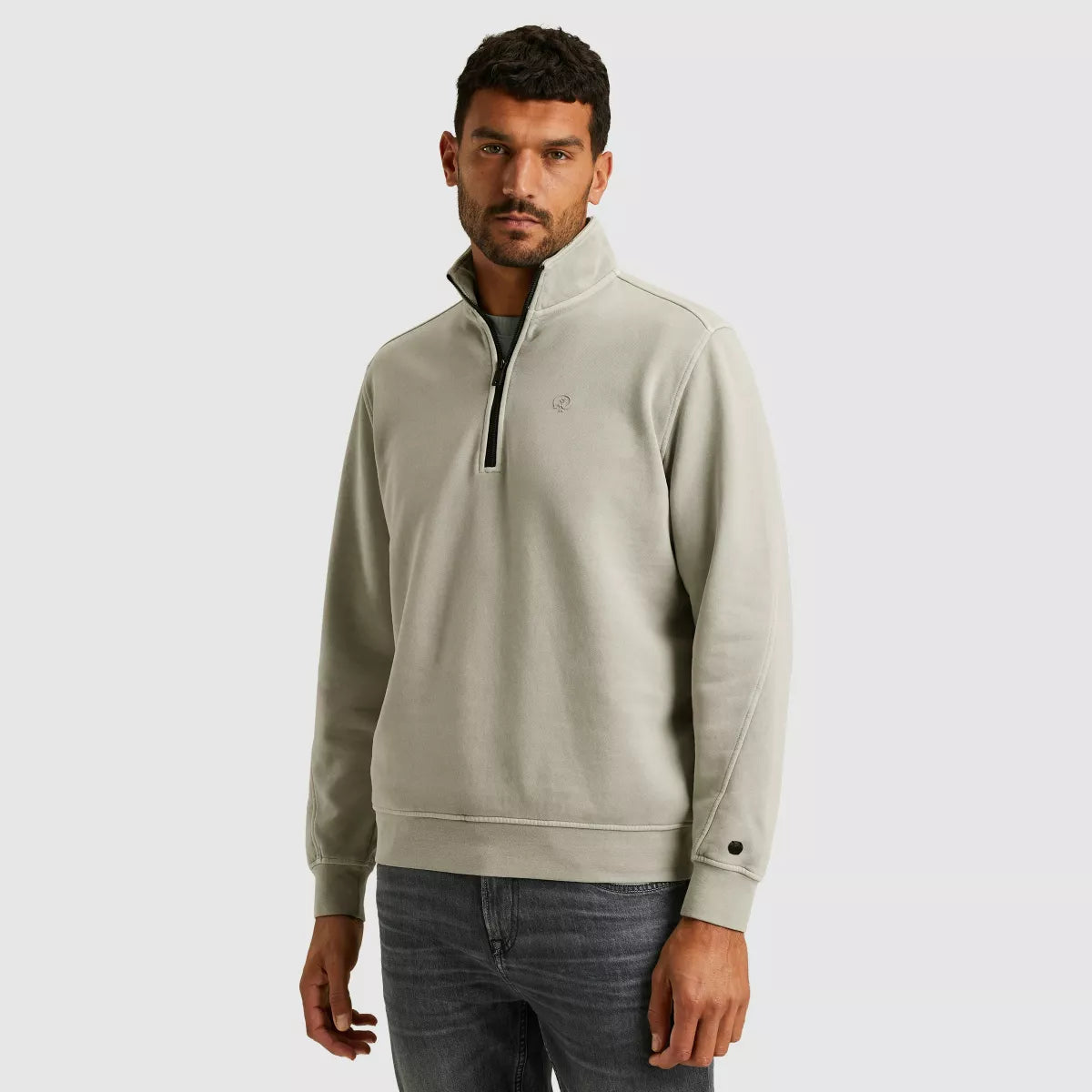 CAST IRON Half Zip Pullover - Ecru