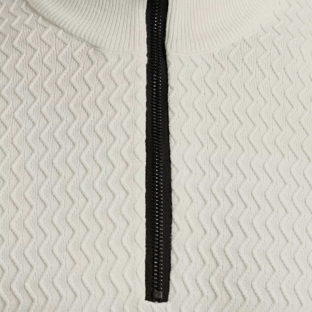 CAST IRON Half Zip Pullover - Off White