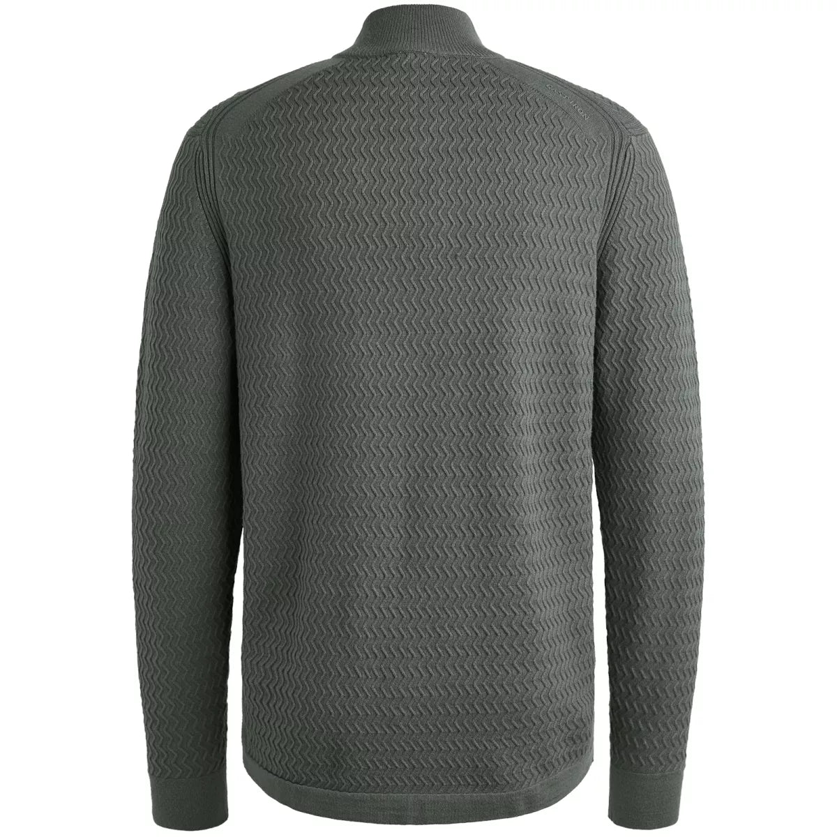CAST IRON Half Zip Pullover - Donker Grijs